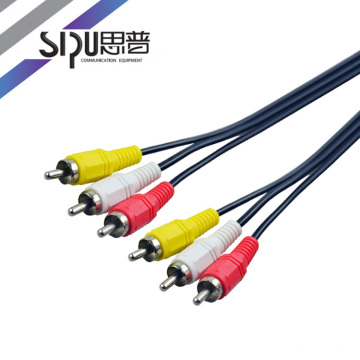 SIPU high quality 3RCA to 3RCA 5 pin av cable micro usb